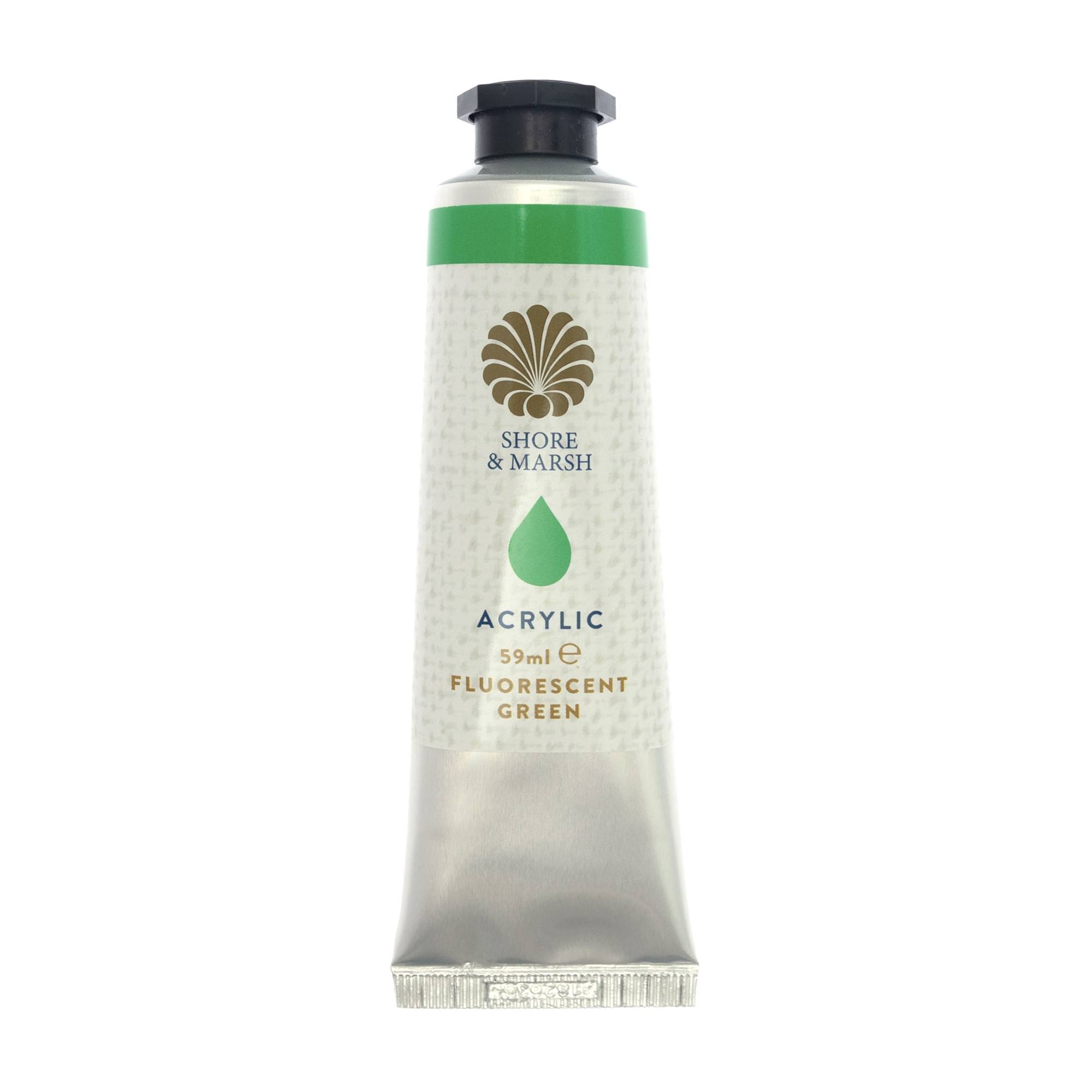 Shore & Marsh Fluorescent Green Acrylic Paint 59ml