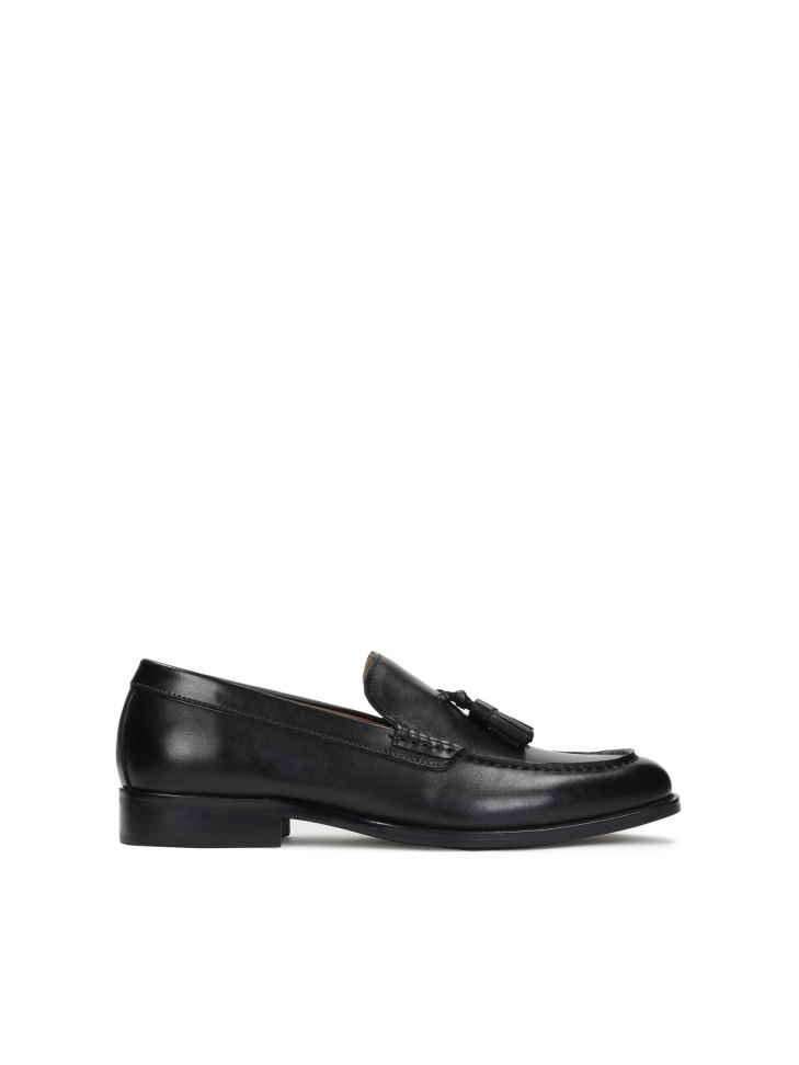 Men's black loafers