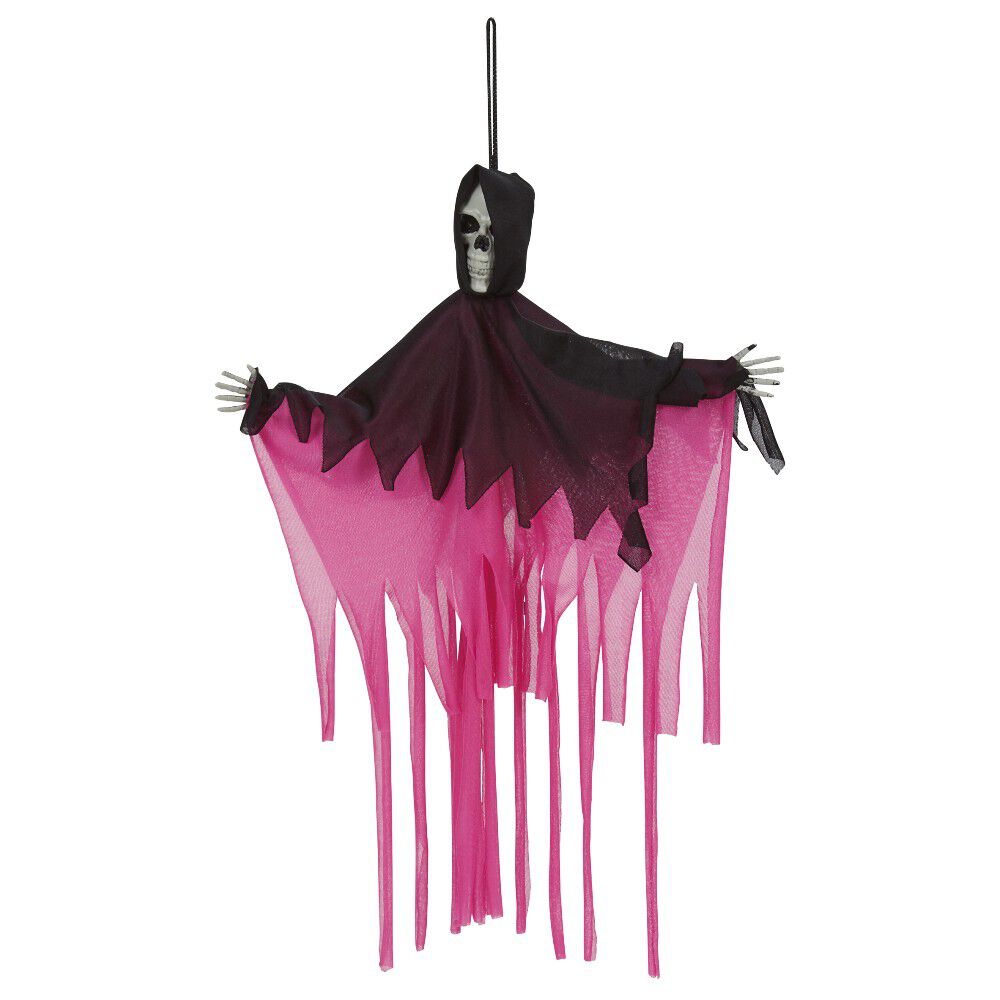 Squelette fluo à suspendre décoration Halloween H40 cm