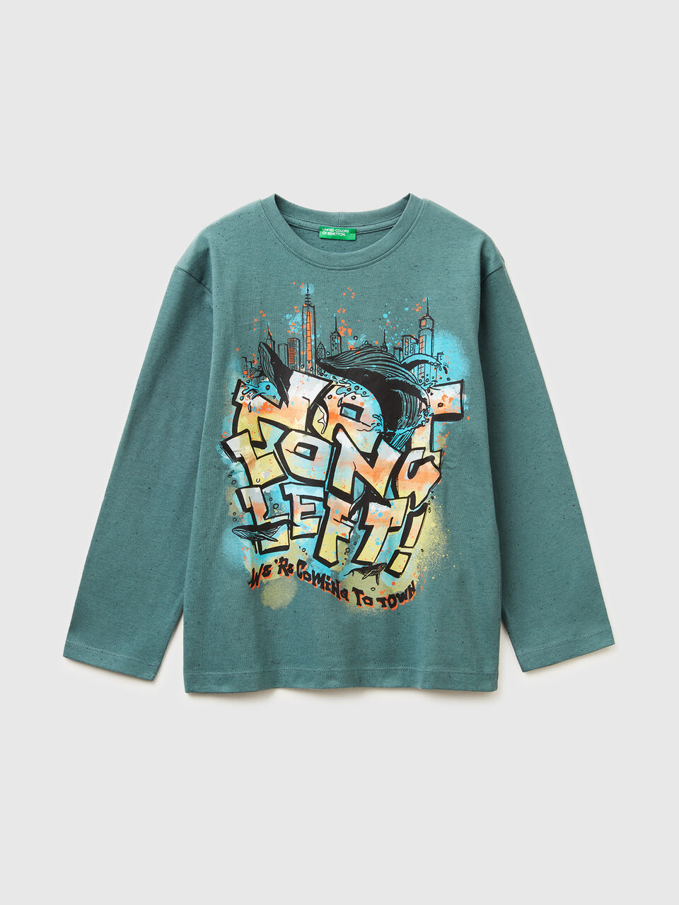 T-shirt with graffiti print