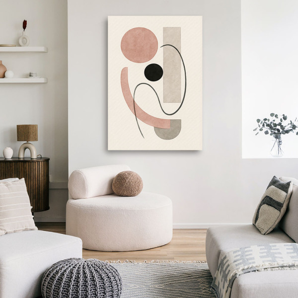 Feeby Obraz nowoczesny, Figury Abstrakcja Pastelowe 40x60