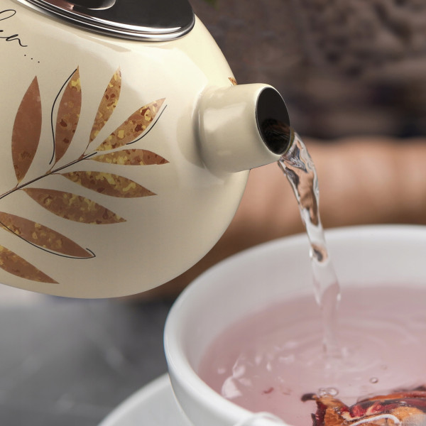 Kadax Czajnik Emaliowany 2,2L Indukcja Gaz Emalia