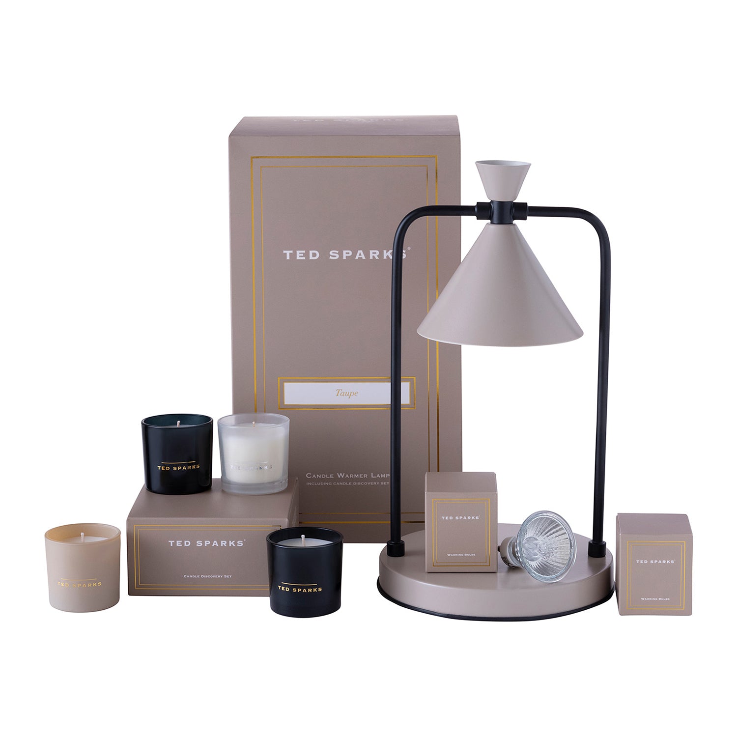 Ted Sparks Kaars Warmer Lamp - Taupe