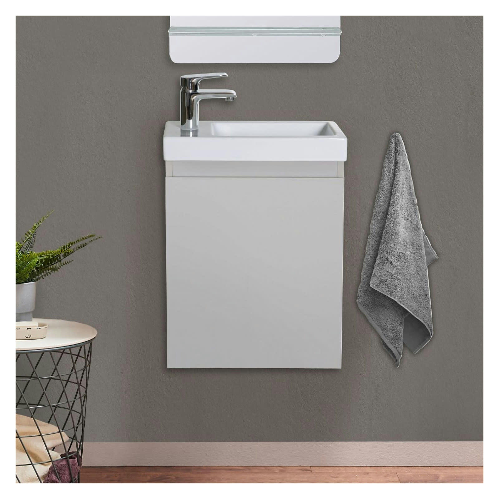 LISA - Meuble lave-mains  Gris sable