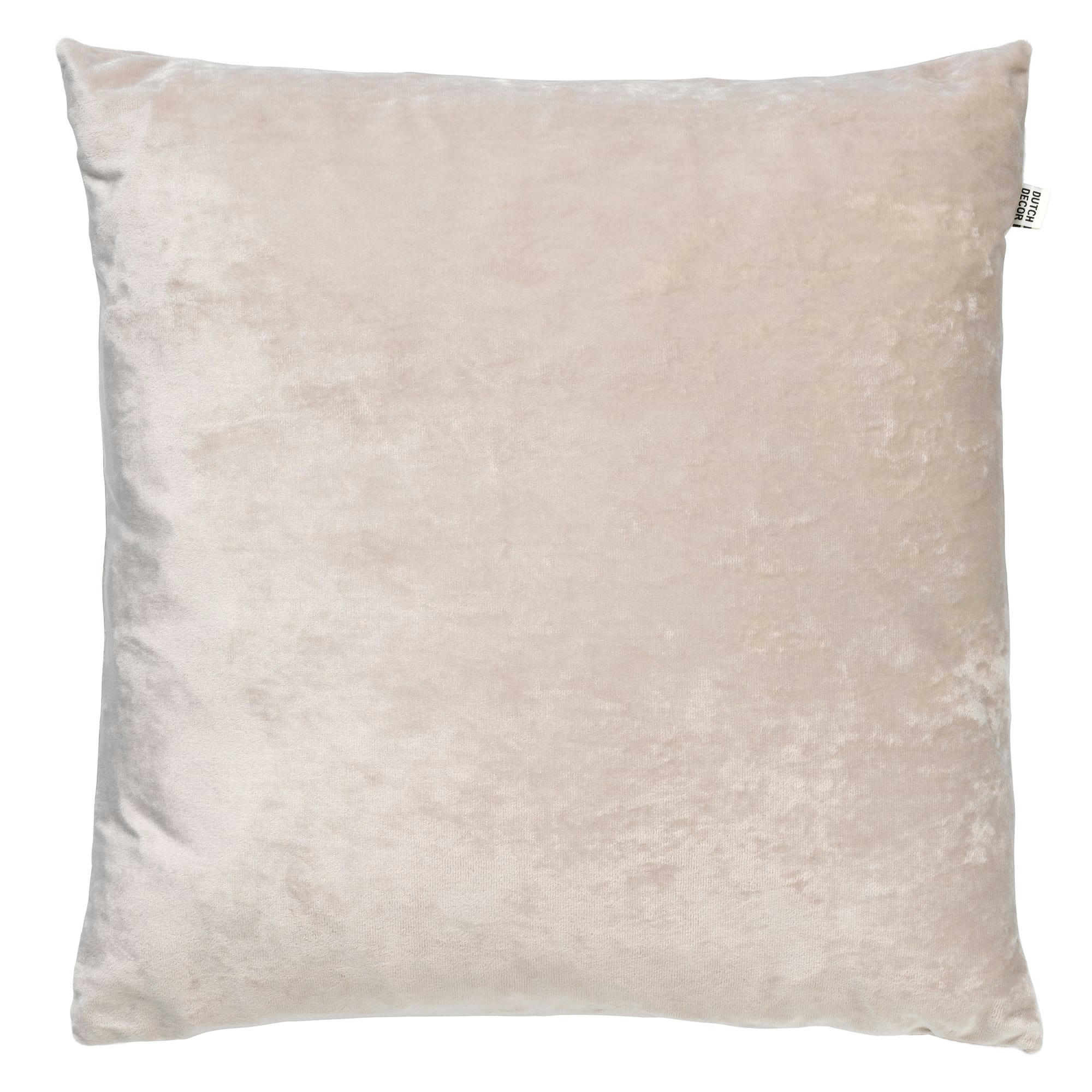 - Housse de coussin beige en velours-45x45 cm uni