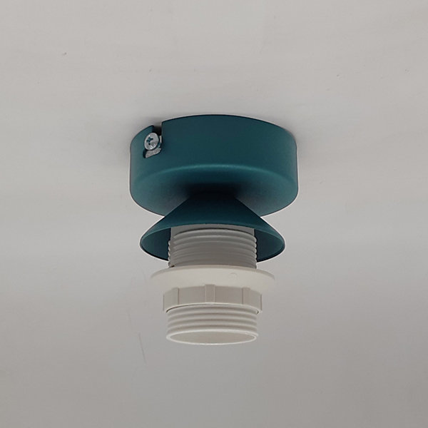 LUMICOM - TUZZI Plafonnier, 1xE27, max 42W, métal, bleu méditerranéen, D.40cm