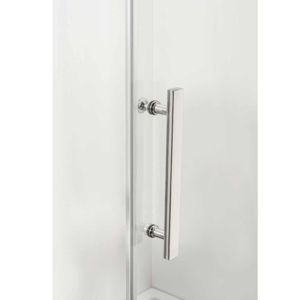 Szklana kabina prysznicowa 5 kątna chrom 80x80 195 cm 6mm