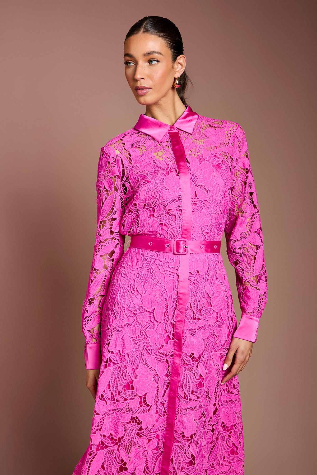 Coast Lace Shirt Dress