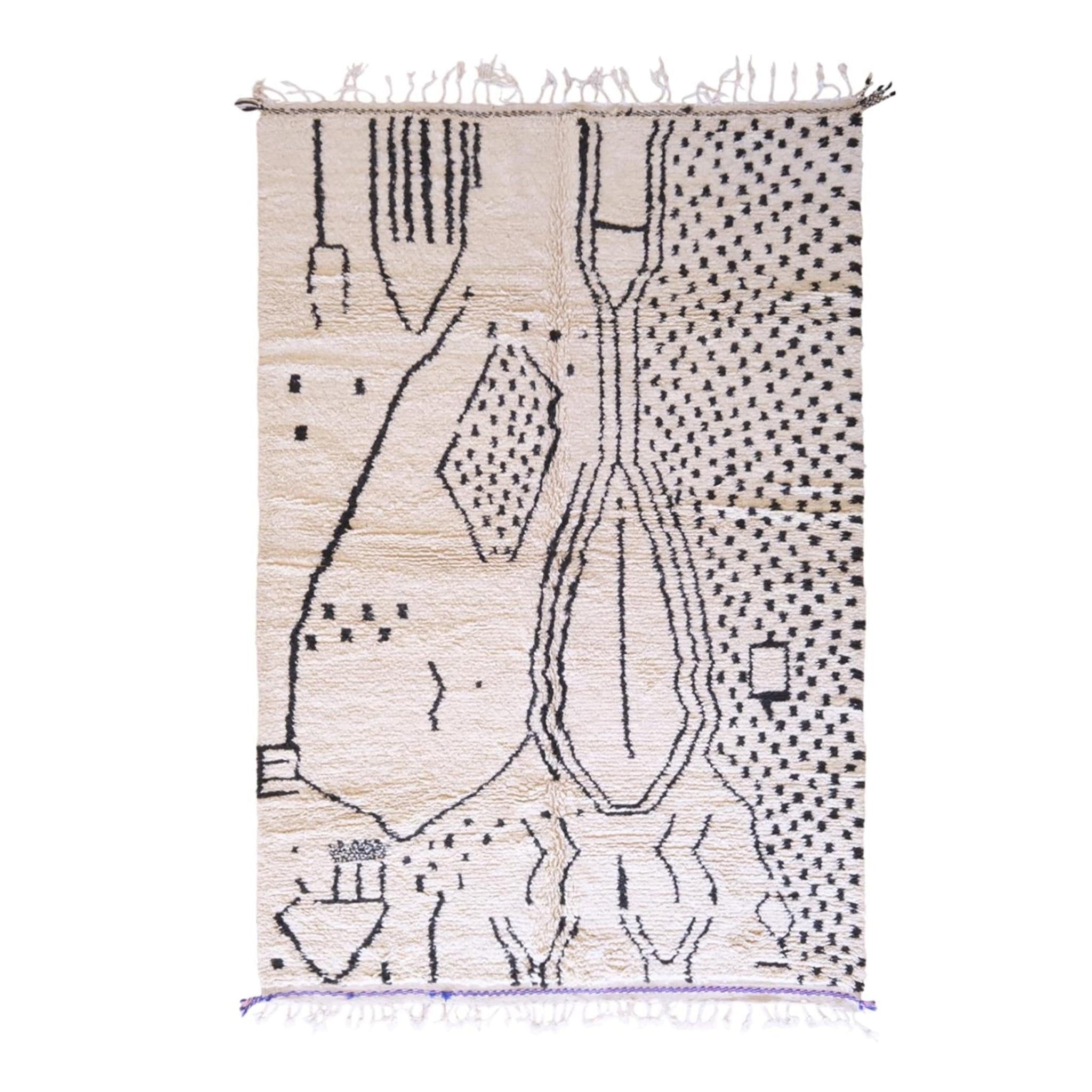 AFK Living vloerkleed Berber - handgemaakt - Wol - 140 cm x 200 cm