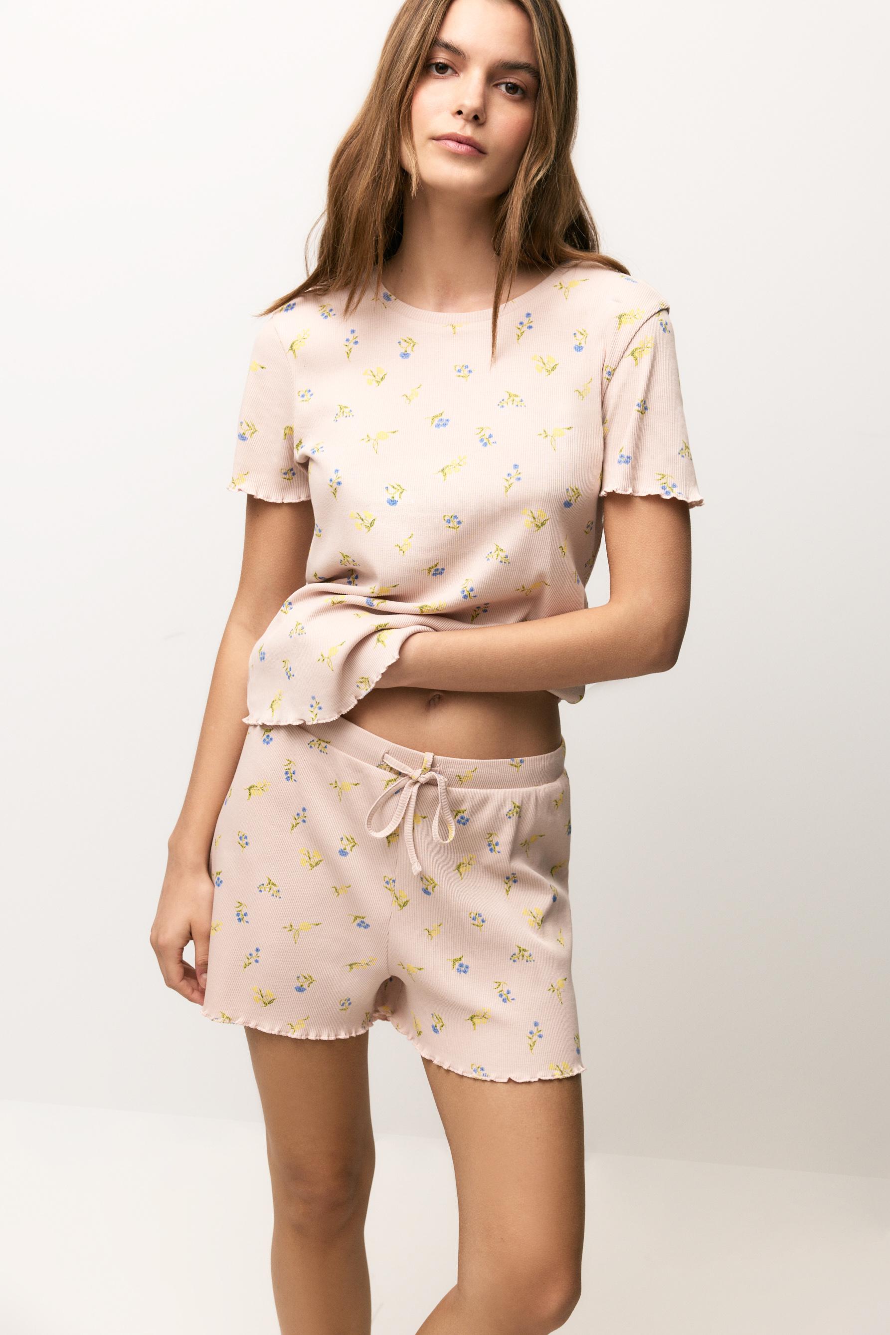 Pijama corto estampado