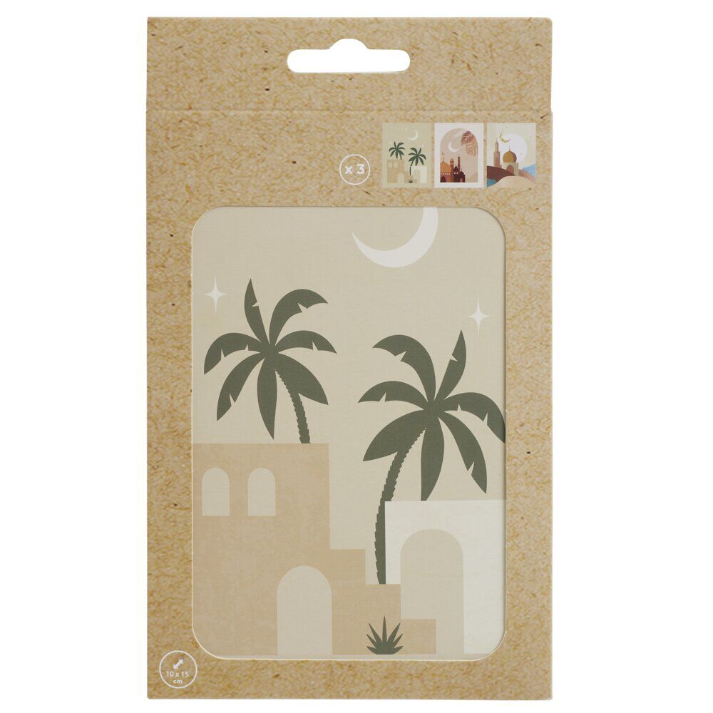 Affiche déco 10x15 thème Maroc x3 (2 modèles)