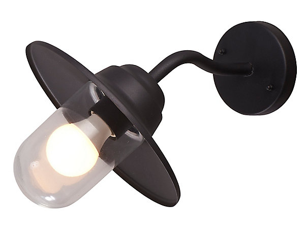 Applique murale Rimouski E27 60W IP44 GoodHome noir