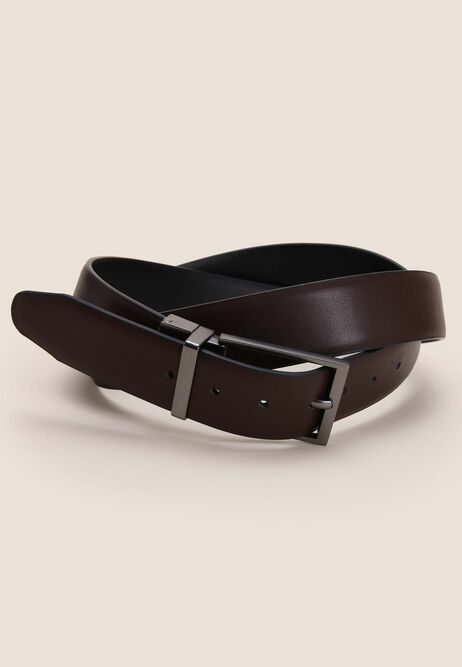 Mens Black & Brown Reversible Belt