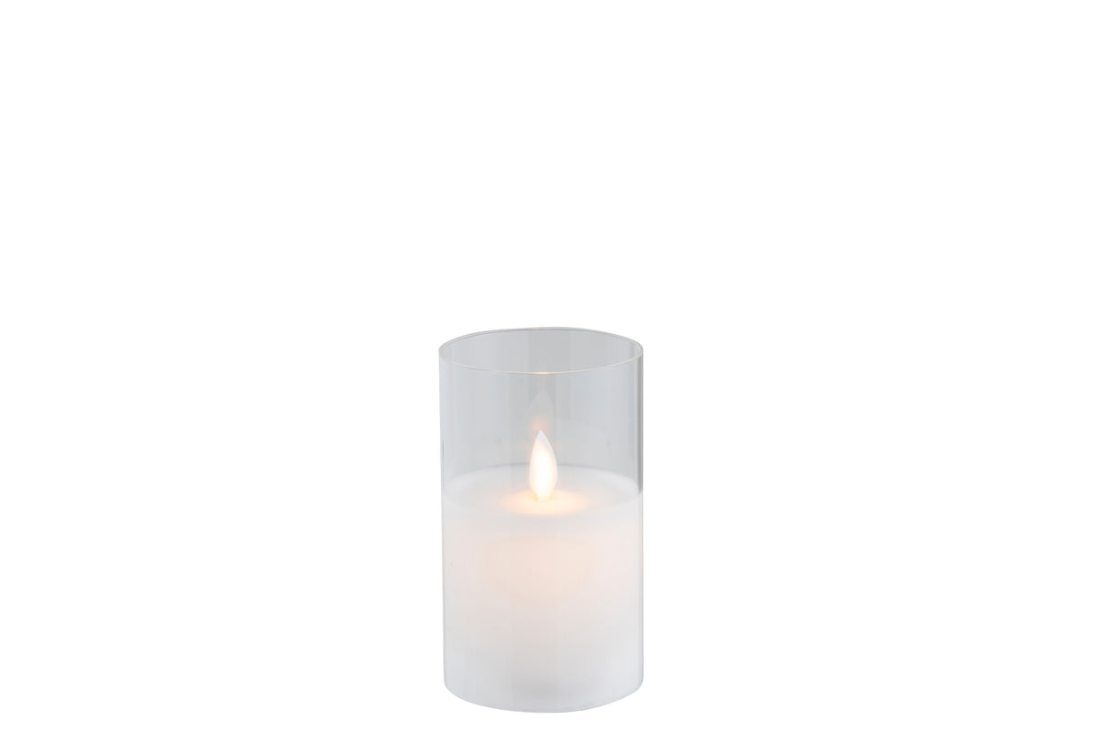 J-Line lamp Blinkend - glas - transparant - small - LED lichtjes