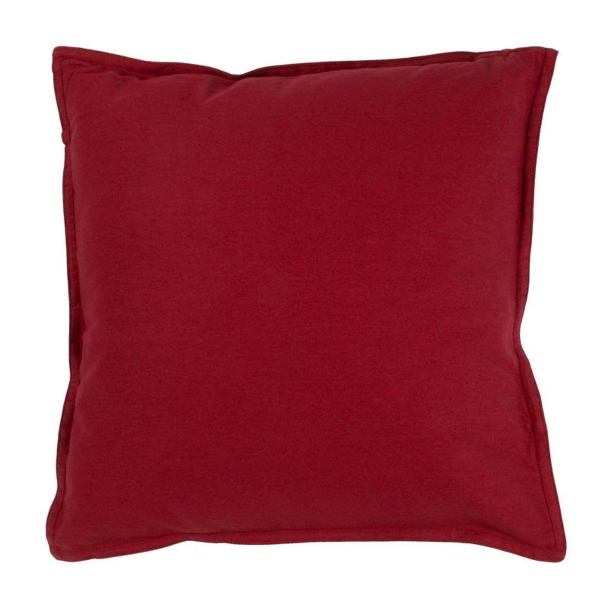 TOILE - Coussin 100% coton rouge 40x40