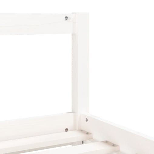 NNEVL Kids Bed Frame White 90x190 cm Solid Wood Pine