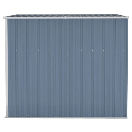NNEVL Wall-mounted Garden Shed Grey 118x194x178 cm Galvanised Steel
