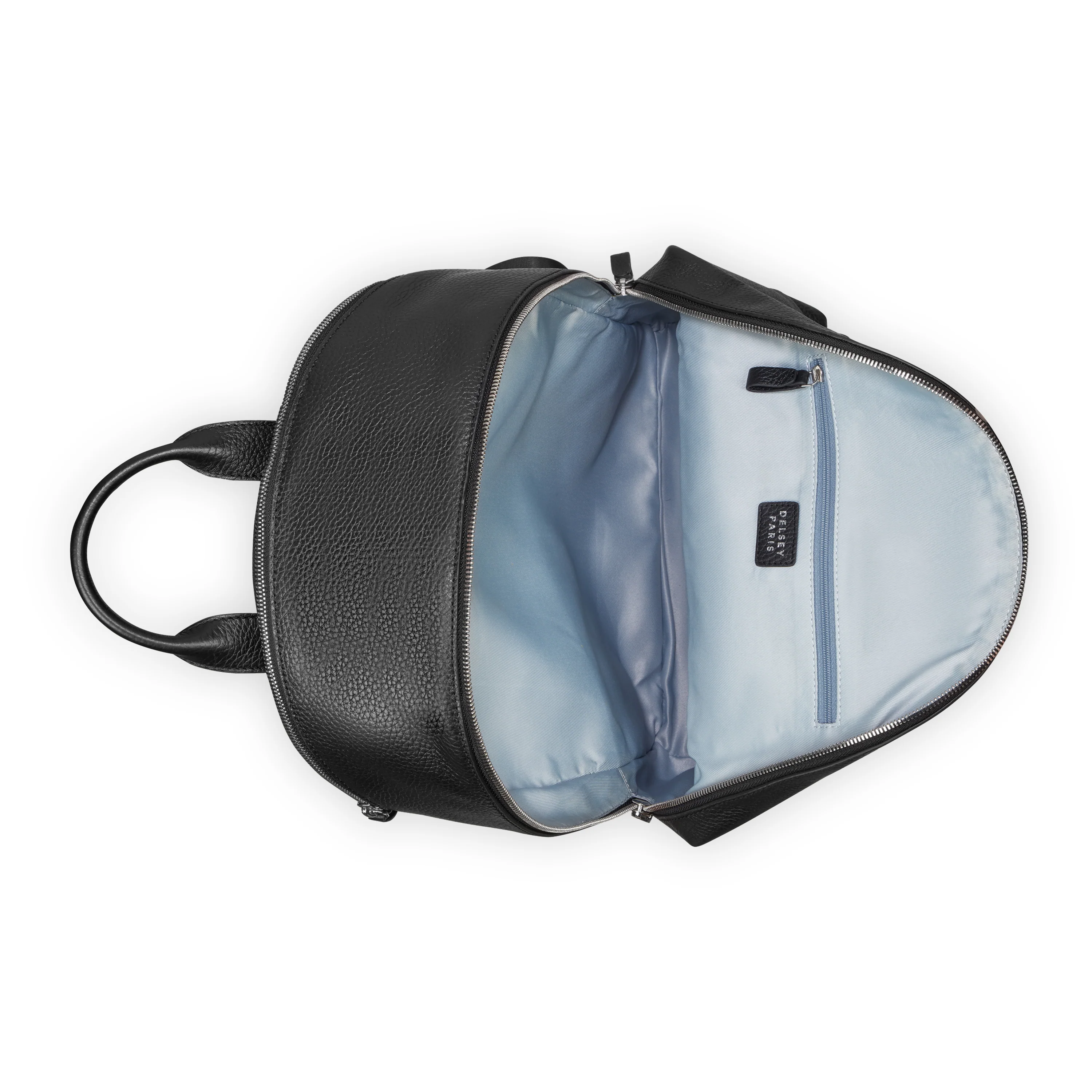 Le cuir grainé - Sac à dos en cuir avec 2 compartiments