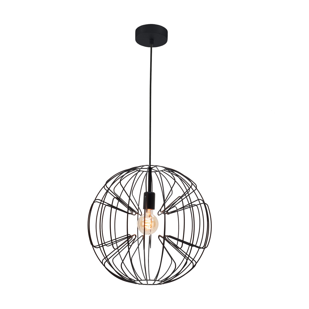 EGLO hanglamp Okinzuri 1 - e27 - ø 45 cm - zwart