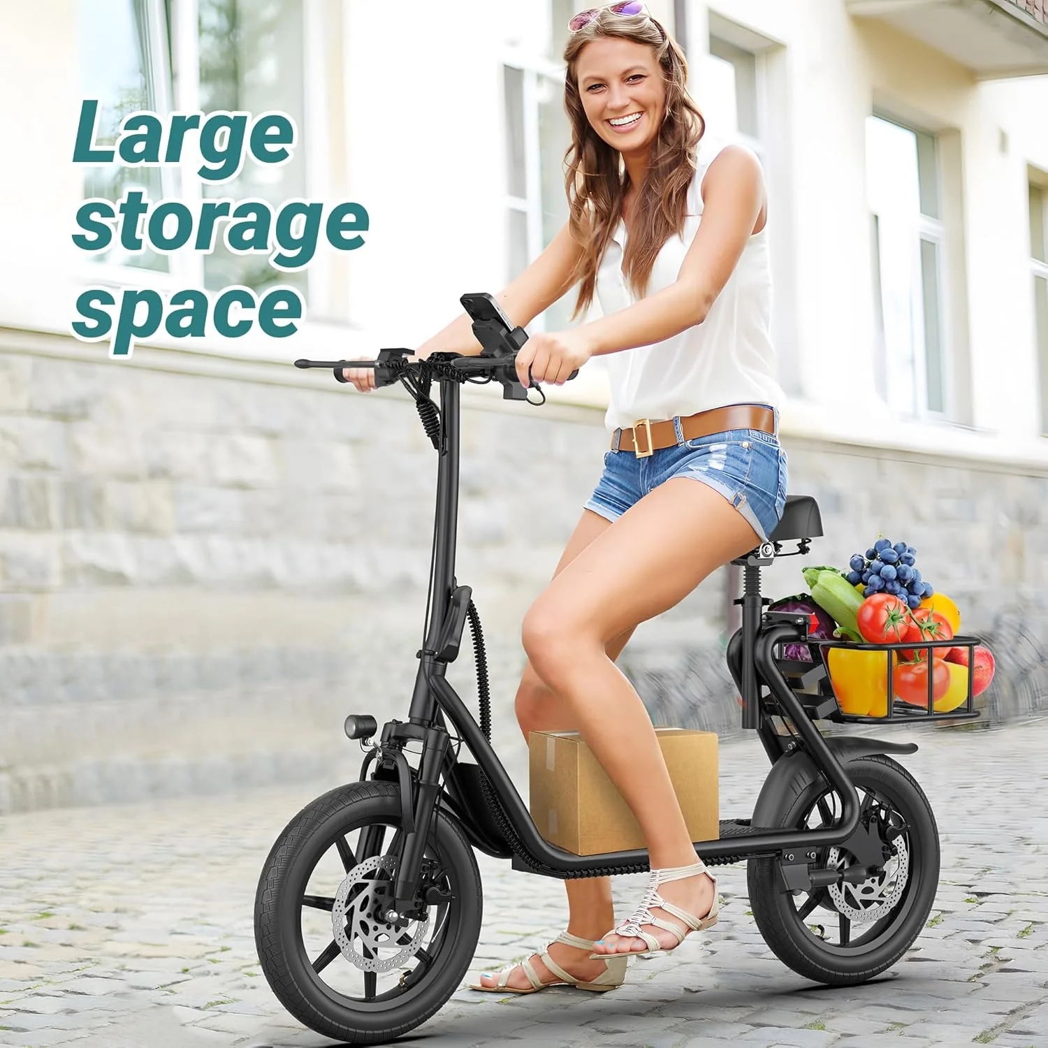 Electric Scooter Adults,Max 19/27/49 Miles Ranges,Top Speed 19/22 mph,350/750W Peak Motor, Folding E-Scooter with Dual Braking Dual Suspension(49miles-1080WH)