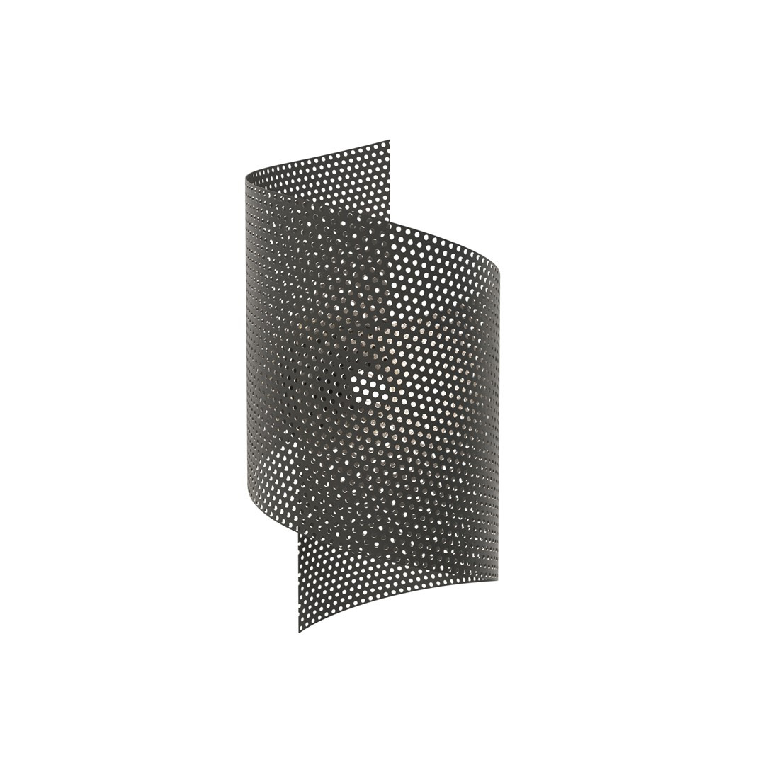 Kinkiet Spiral Black Dyskretne Miękkie Światło