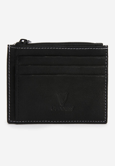 Mens Black Guinness Leather Wallet And Bottle Opener Gift Set