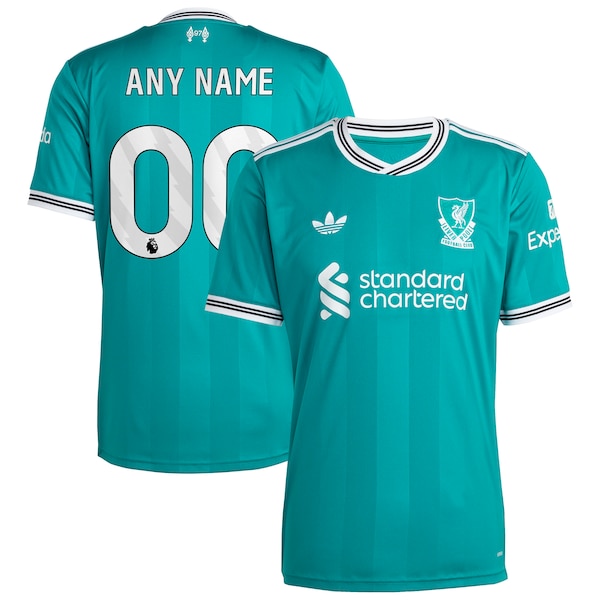 Liverpool adidas 2025/26 Third Replica Custom Jersey - Green/Red