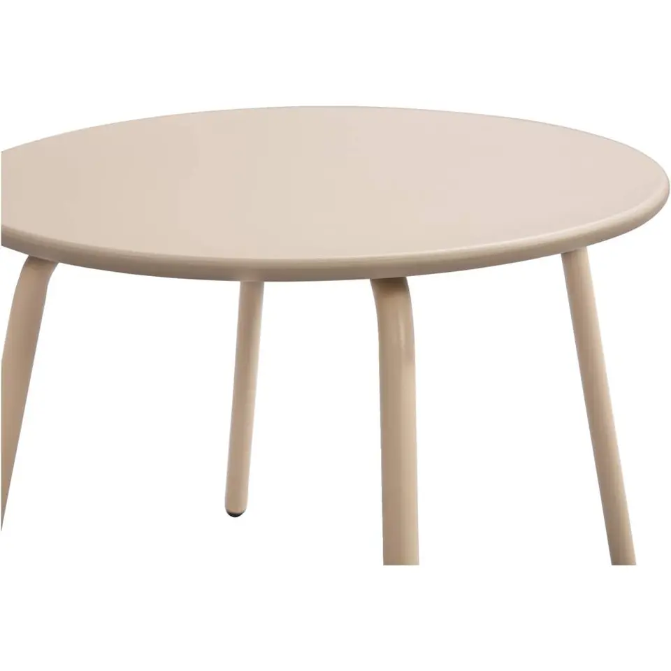 Bijzettafel Montreal - zand/metaal - 40x&Oslash;50 cm