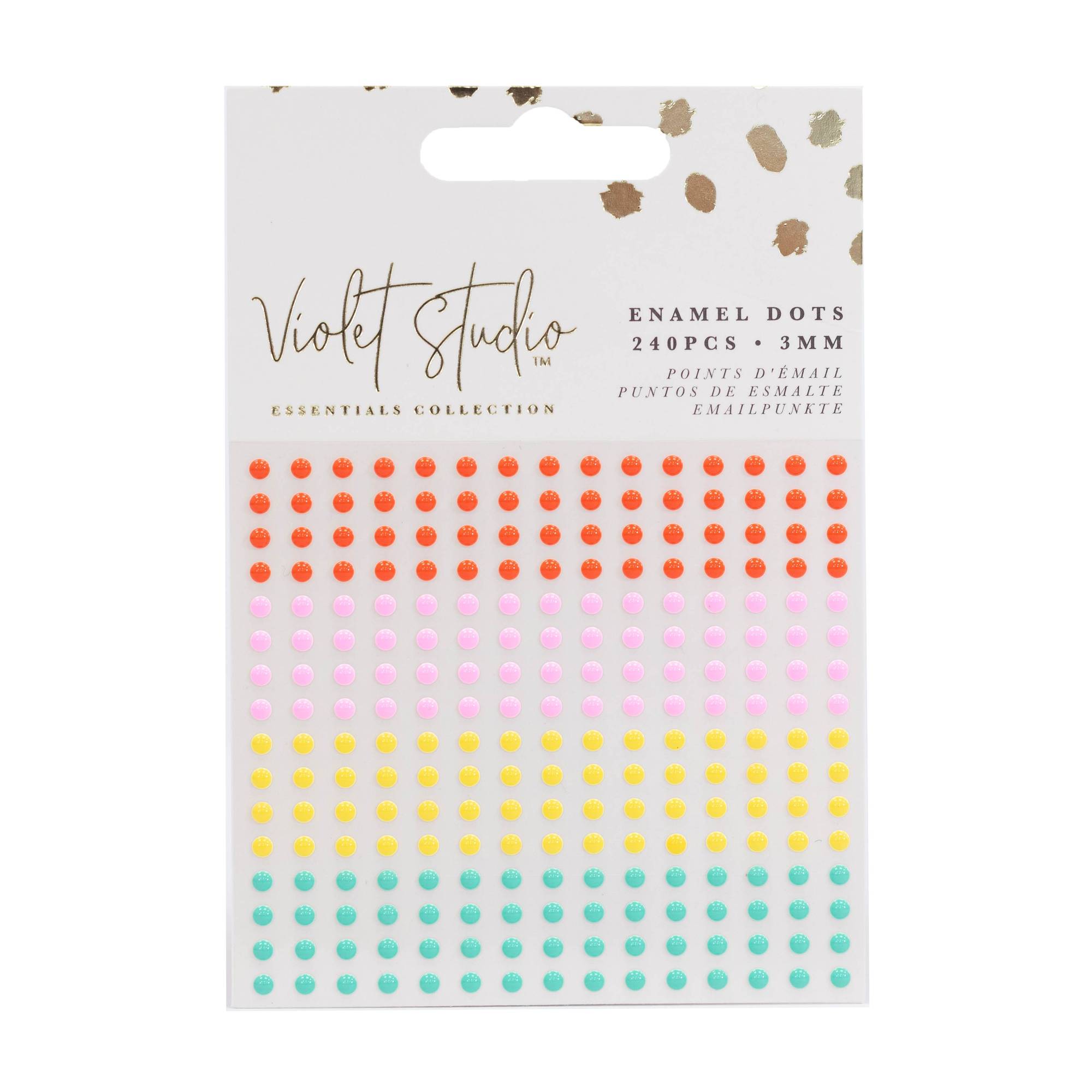 Violet Studio Bright Enamel Dots 240 Pack