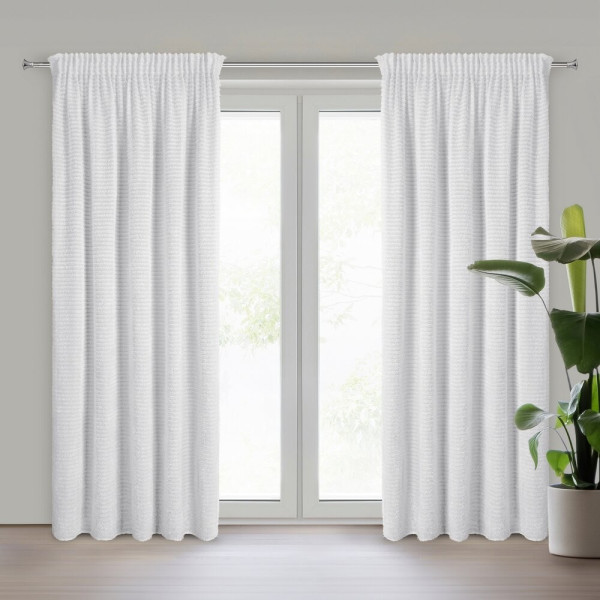 Elegancka zasłona REINA Eva Minge 135x270 cm biała