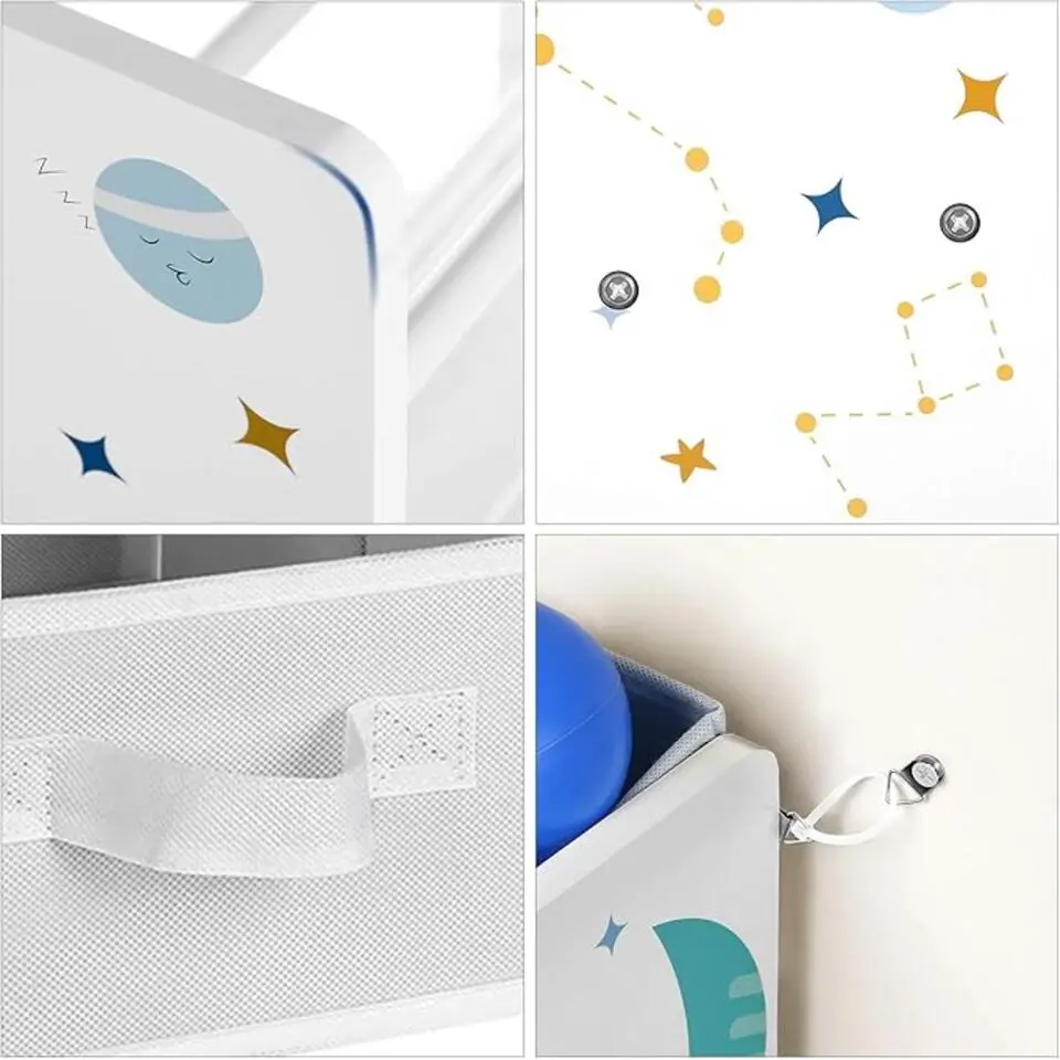 Parya Home Opbergmeubel voor kinderen met 9 opbergdozen