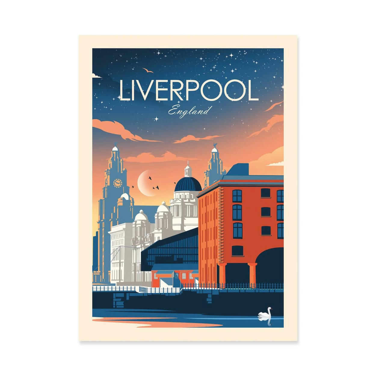 STUDIO INCEPTION - LIVERPOOL ENGLAND - STUDIO INCEPTION - Affiche d'art 30 x 40 cm