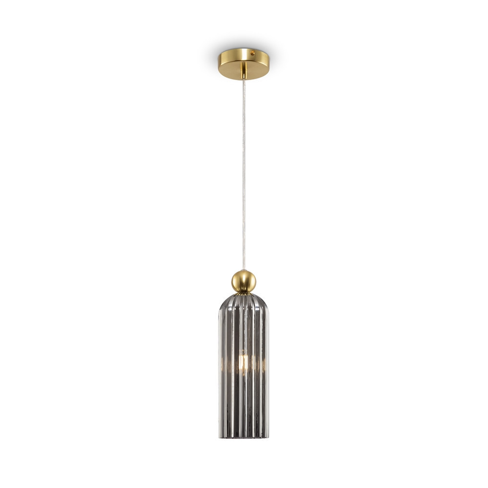 Lampa wisząca mosiężno-złota ANTIC 1xE14x40W wym: 187,5x10x10 cm Maytoni