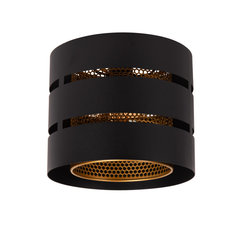 Plafonnier Rosas noir et or Ø 26 cm E27 40 W LUCIDE