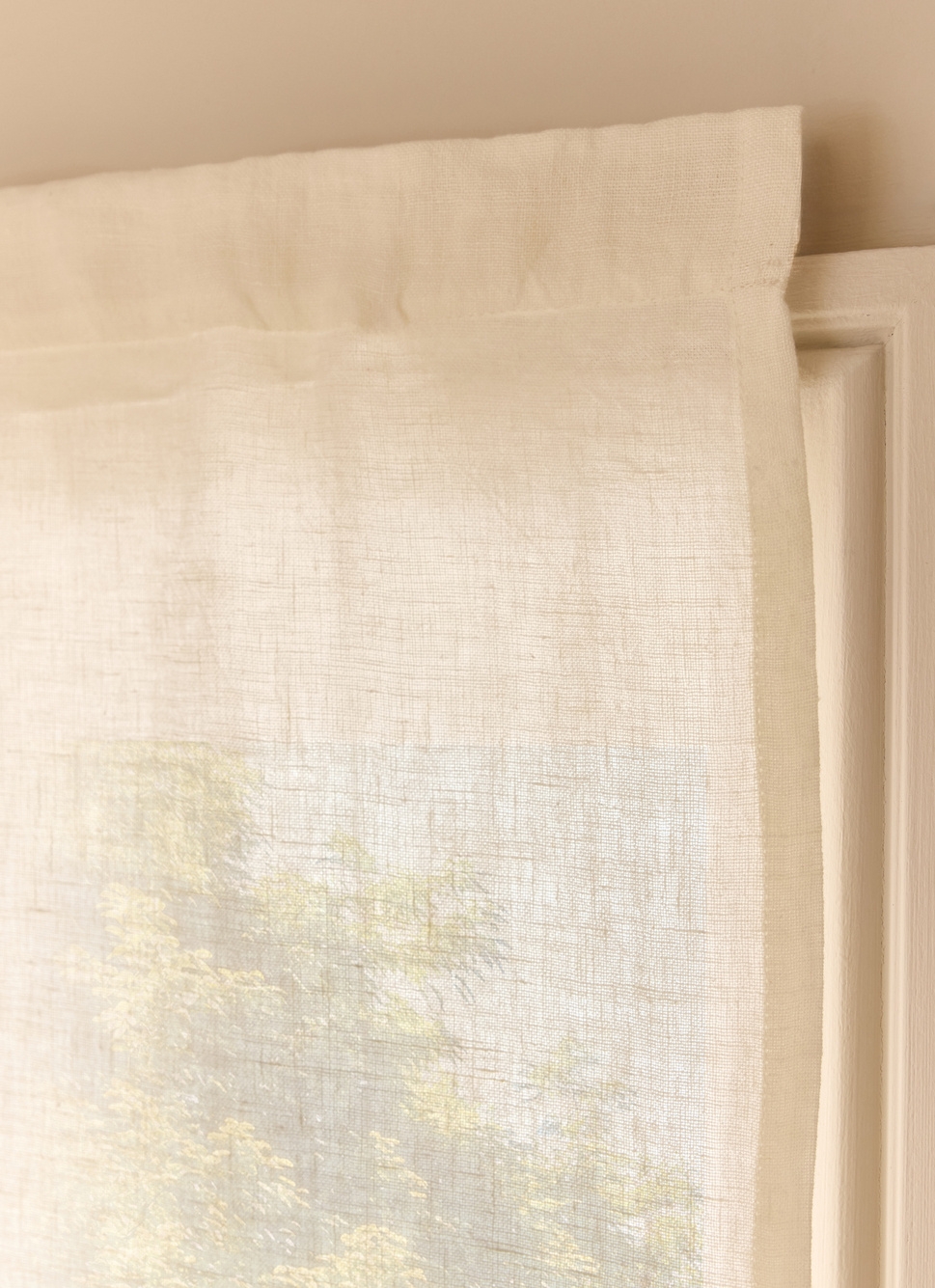 STORE BATEAU EN LIN ÉPAIS ECRU