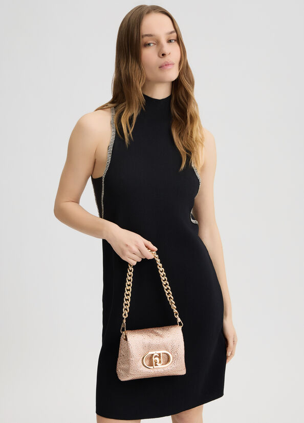 Borsa LaPuffy piccola con strass