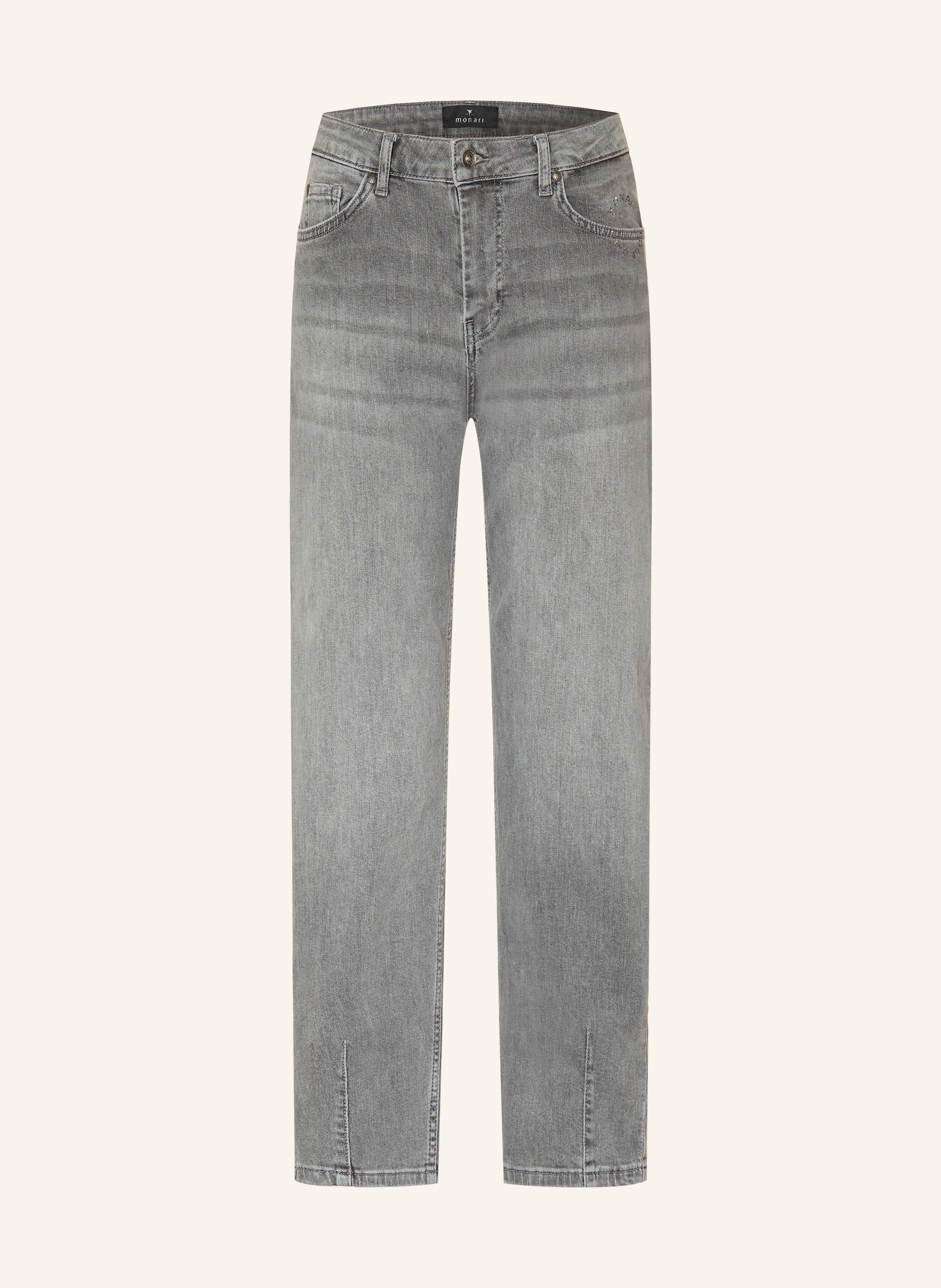 monari Barrel Jeans mit Schmucksteinen