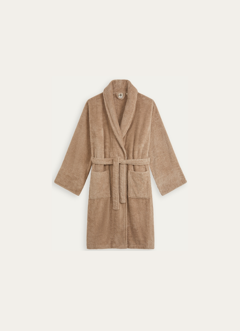 PEIGNOIR DE BAIN UNI EN ÉPONGE 450GR TAUPE