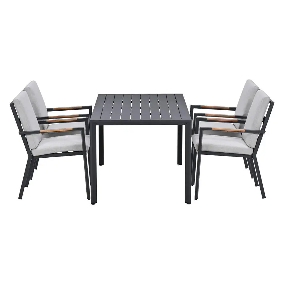 Garden Impressions Kasper tuinset stapelbaar 5-delig - donker grijs