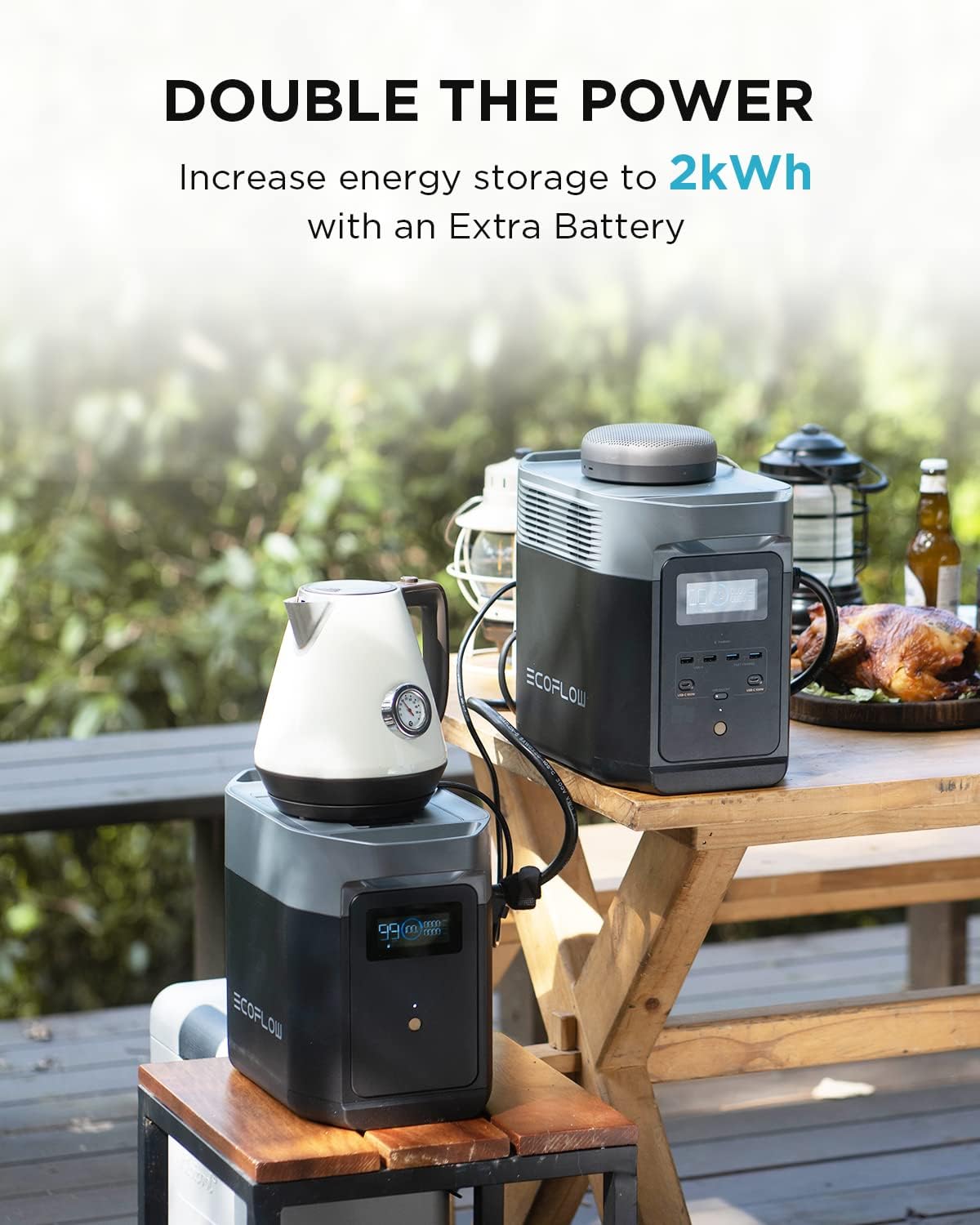 EF ECOFLOW DELTA 2 Smart Extra Battery  1024Wh LiFePO4 Expansion Battery for Power Station DELTA2