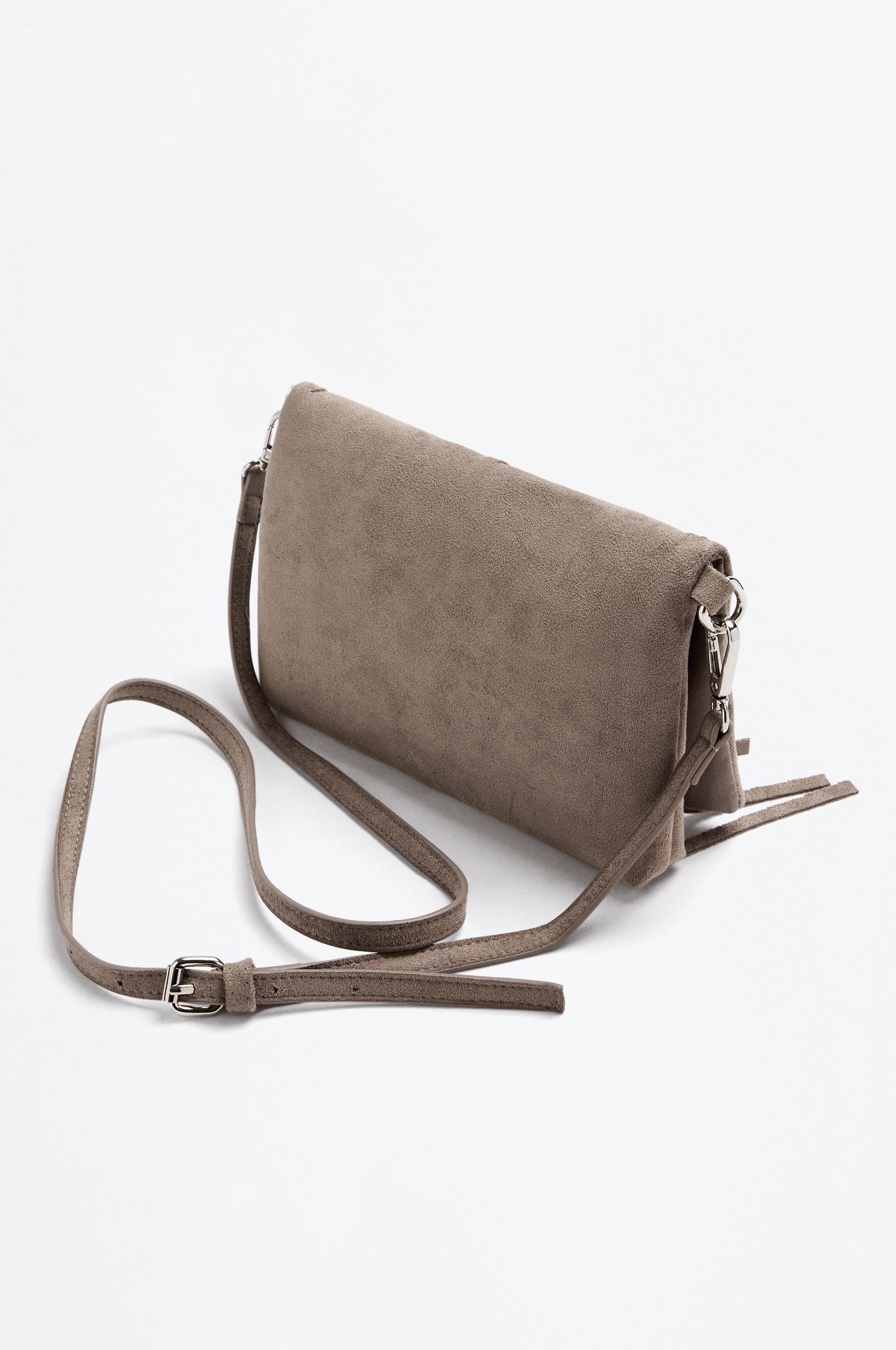 Bolso bandolera solapa flecos