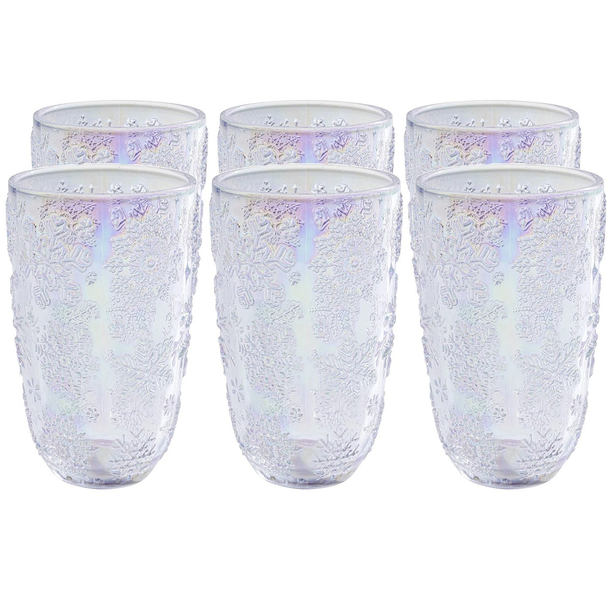 Kare Design Waterglazen Ice Flowers paars (6/set)