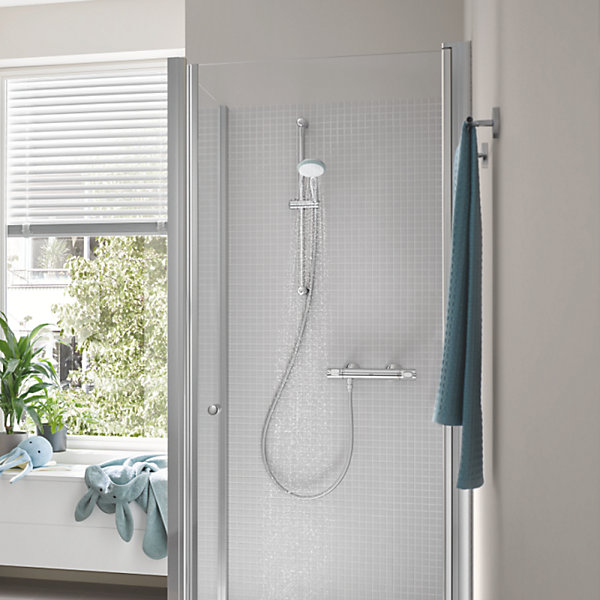 Mitigeur douche thermostatique GROHE Quickfix Precision Flow   nettoyant GrohClean