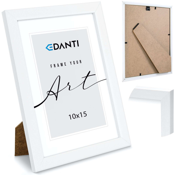 Ramka Na Zdjęcia 10X15 Cm Plakaty Rama Na Nóżce Stojąca Dekoracja Biała