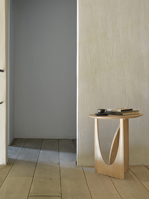 Table d'appoint geometric - ethnicraft chene clair