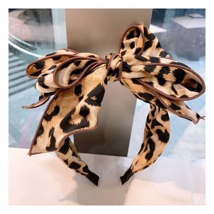 PEACH ACCESSORIES Wild Charm Leopard Print Headband