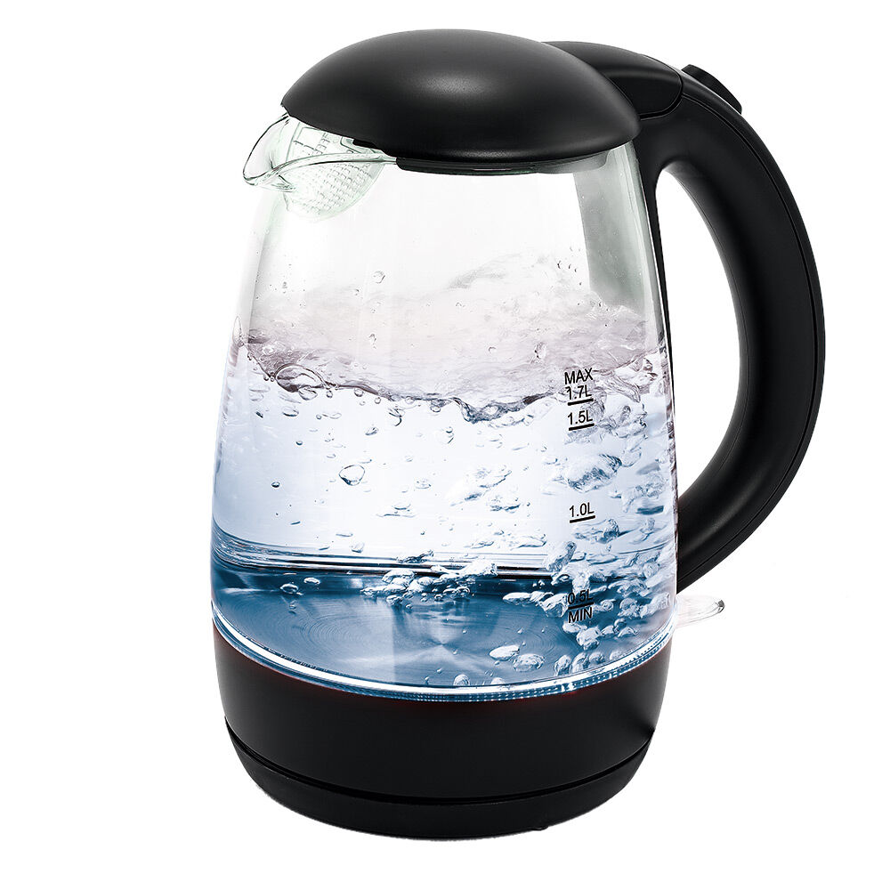 Bouilloire LED sans fil couleurs variables Homday en verre 1,7L