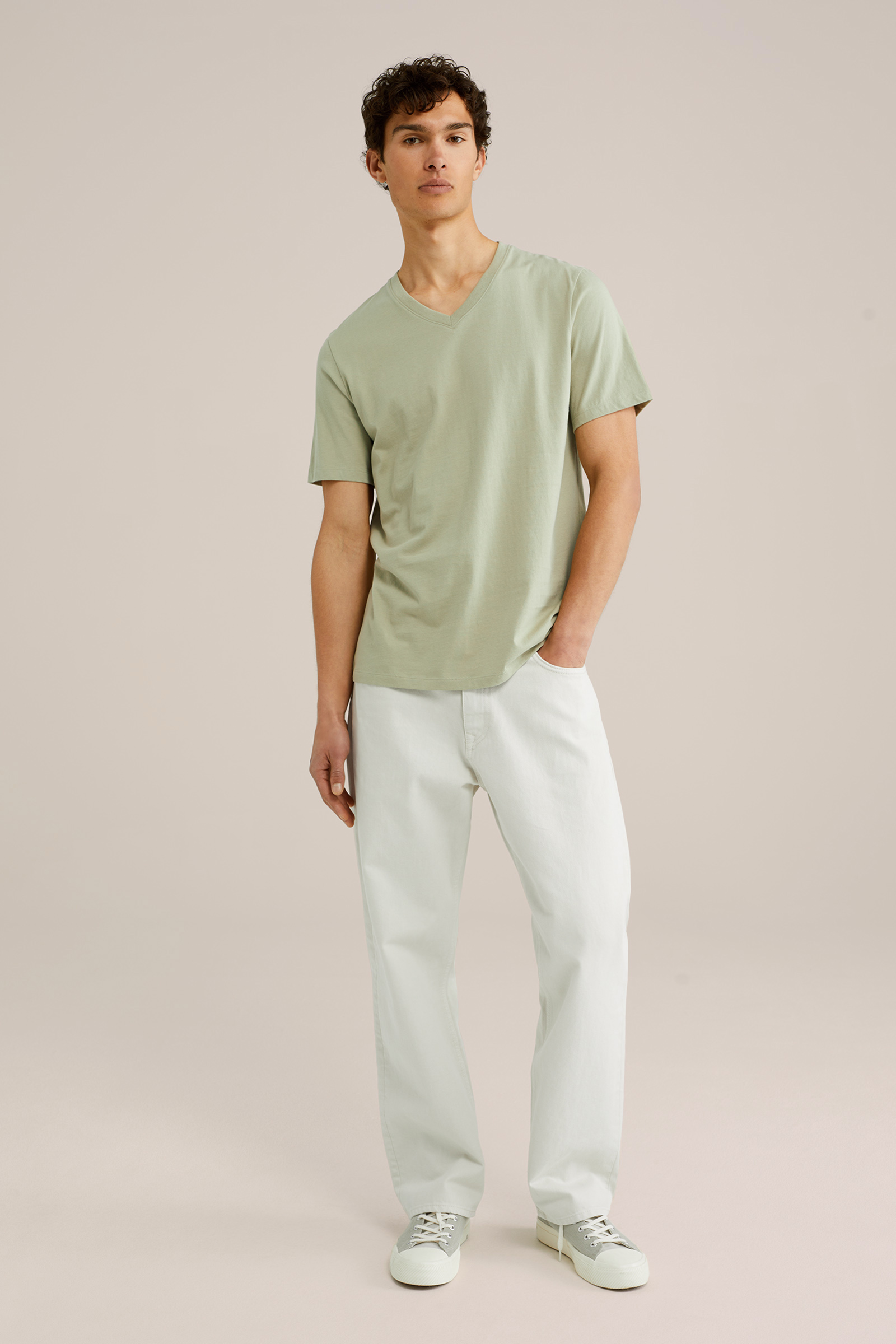 Heren Regular fit T-shirt van 100% katoen