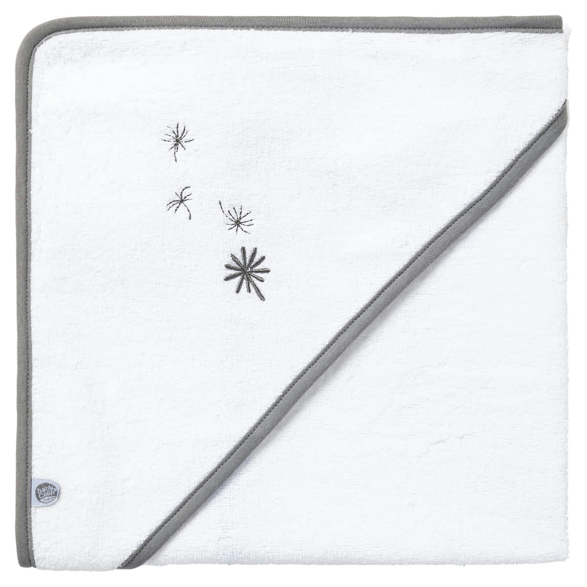 JEUNE POUSSE - Cape de bain bébé blanche en coton bio 70x70 cm