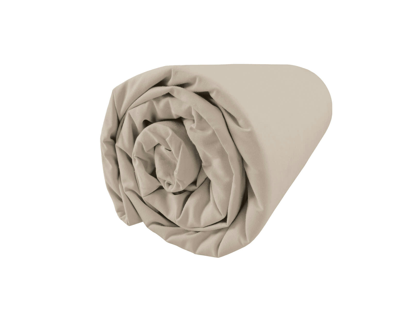 SIMPLICITÉ GOURMANDE - Drap housse percale coton, bonnet 37 cm 180x200 cm Desert